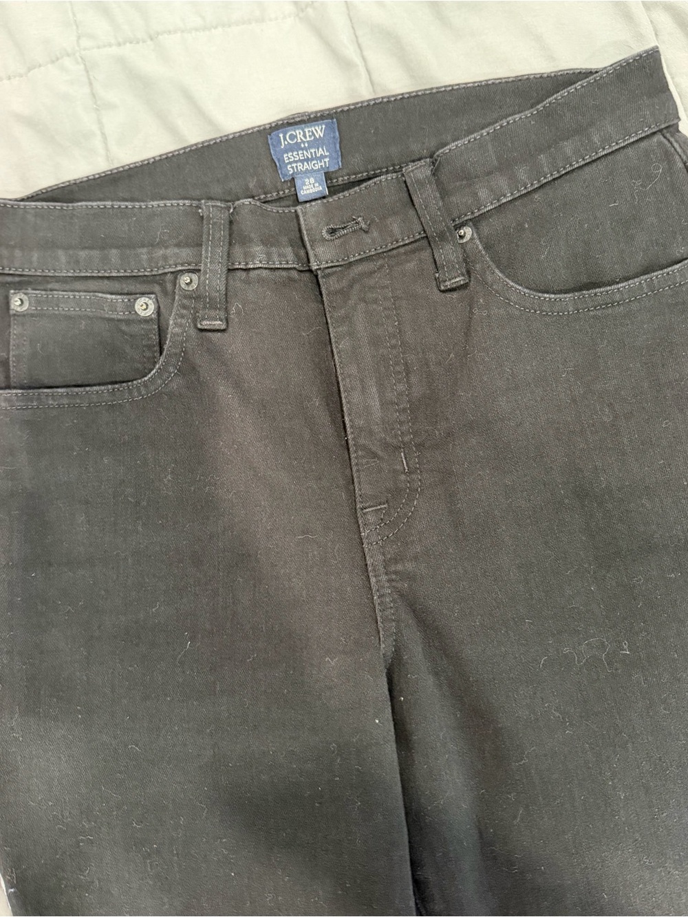 J. Crew Women's Straight Jeans - Black